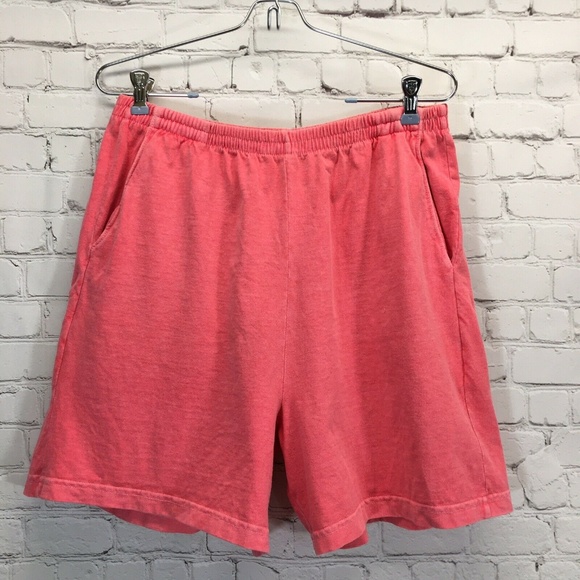 Coral Cotton Jersey Shorts 